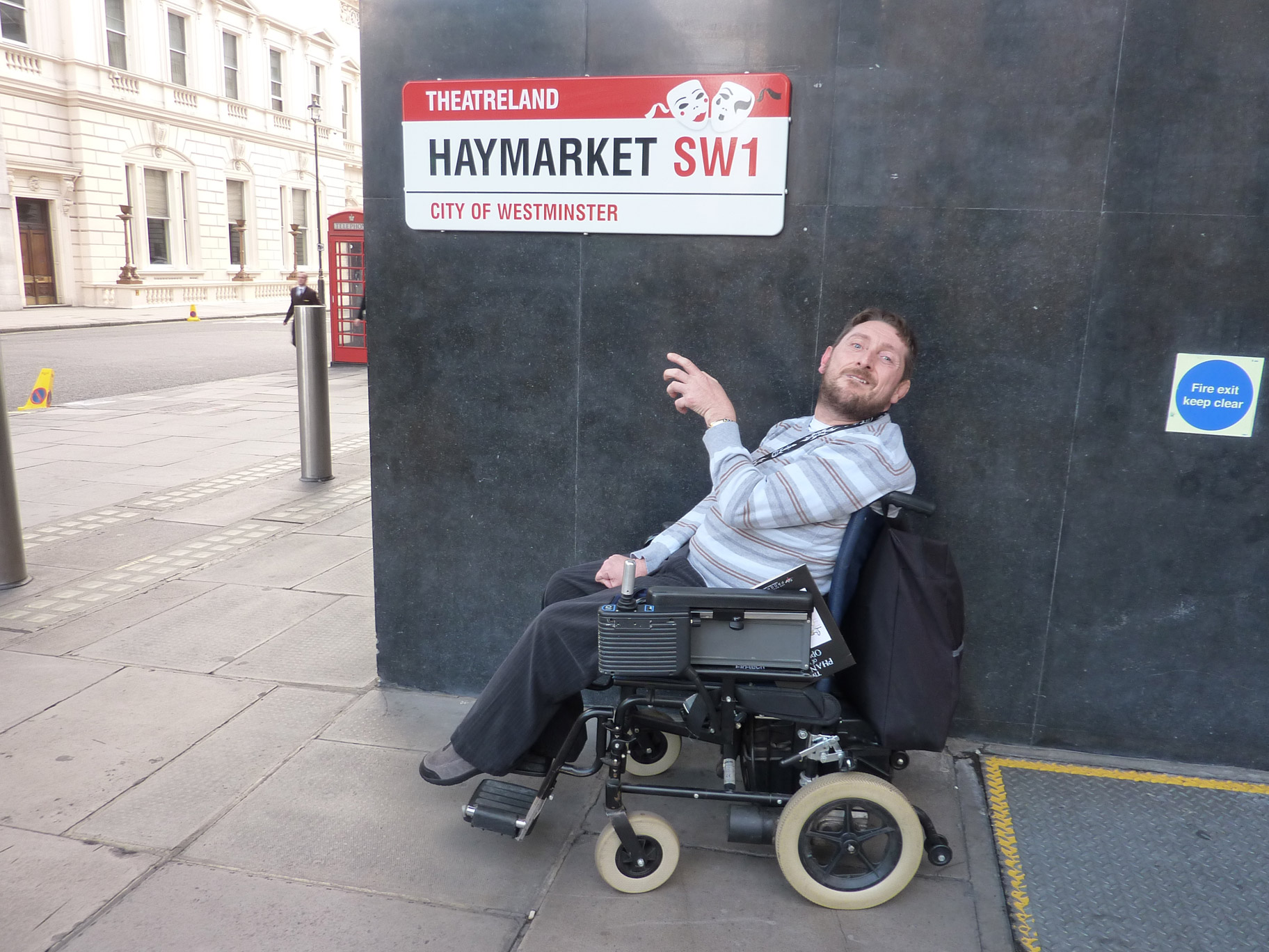 Mark in Theatreland, London 2010
